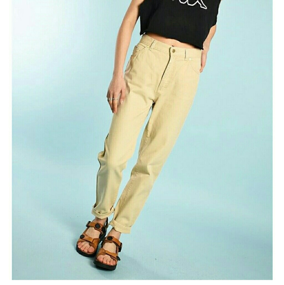 Vintage 80's Escada pale yellow Mom Jeans sz 10